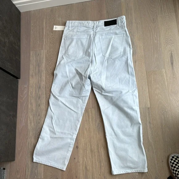 Ami Wide Leg Low Crotch denim pants